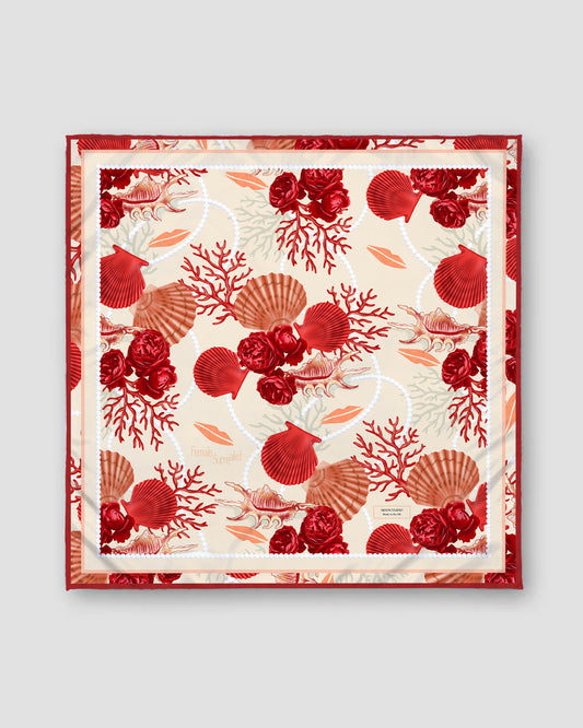 Printed in UK Silk Twill Scarf (female surrealist)