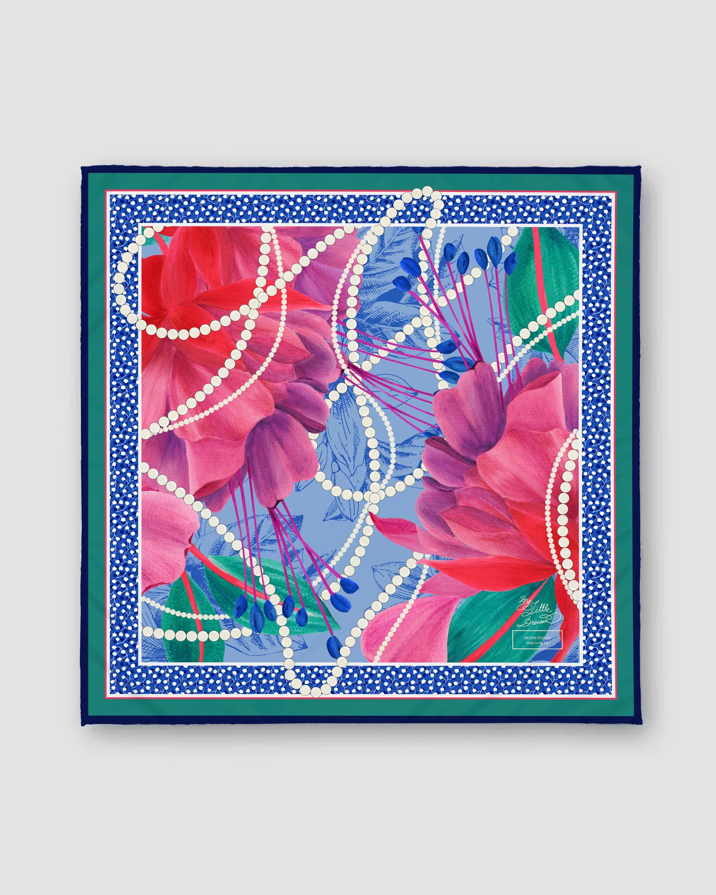 Printed in UK Silk Twill Scarf (my Little Dress)